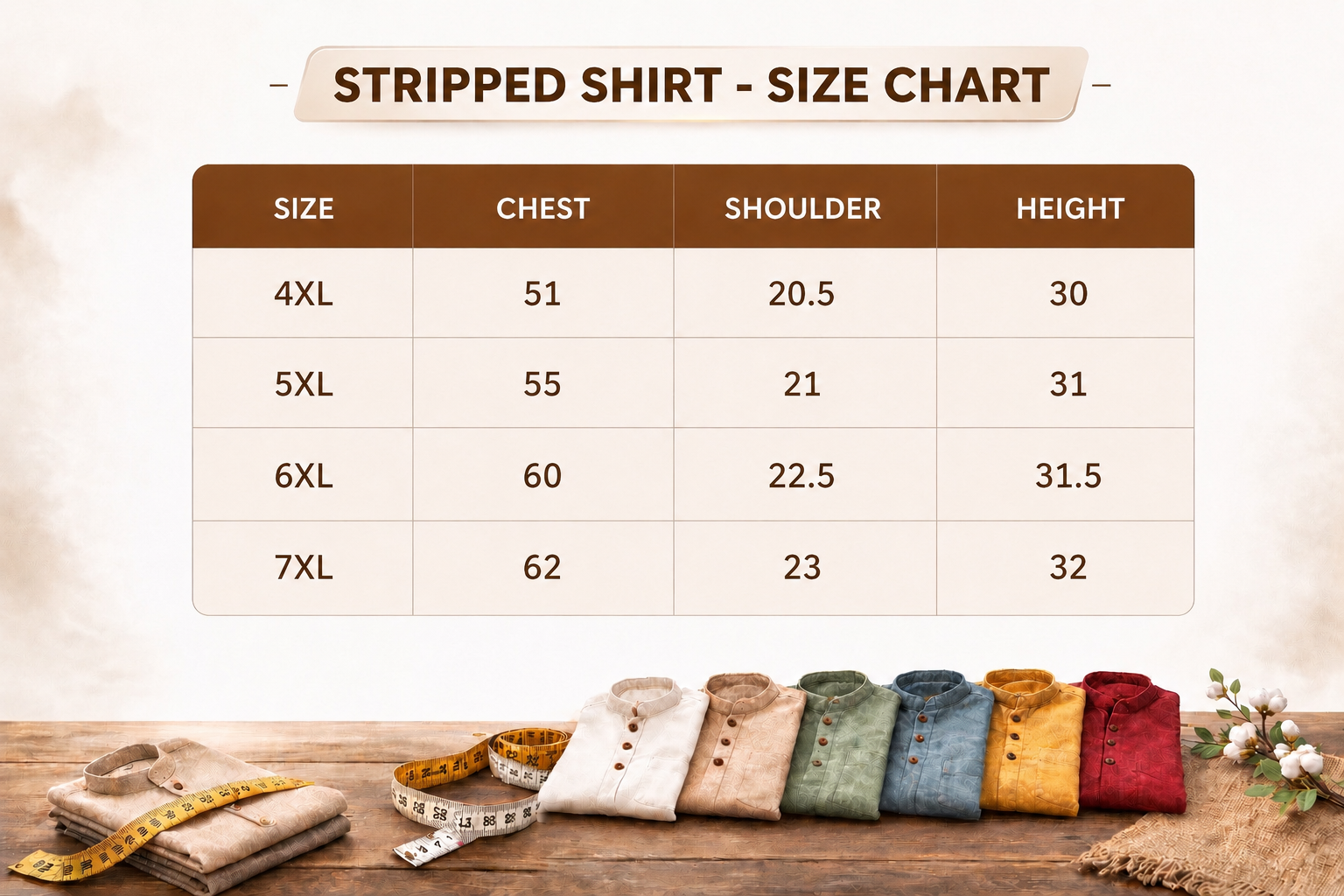 4XL TO 7XL EXTRA BIG SIZE STRIPES A6