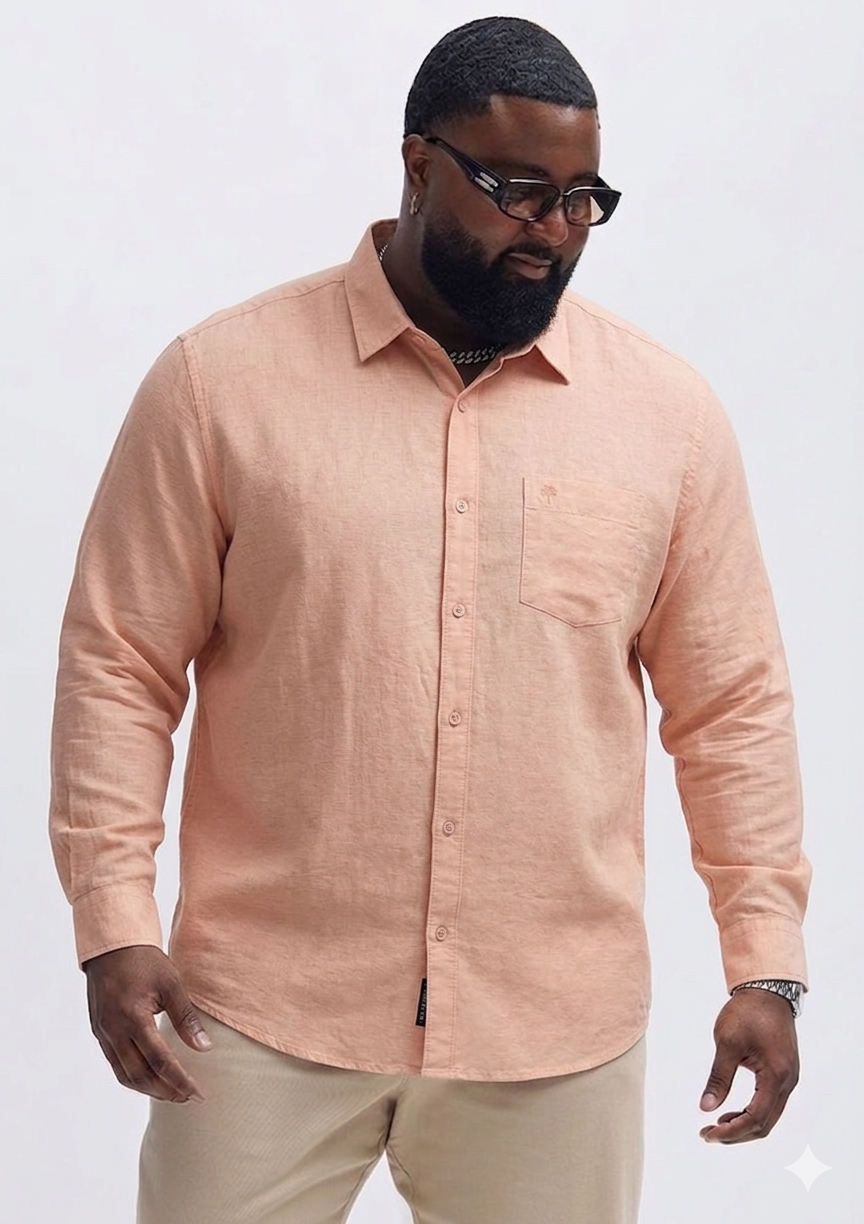 Big Size Plain Shirt (3XL–5XL)