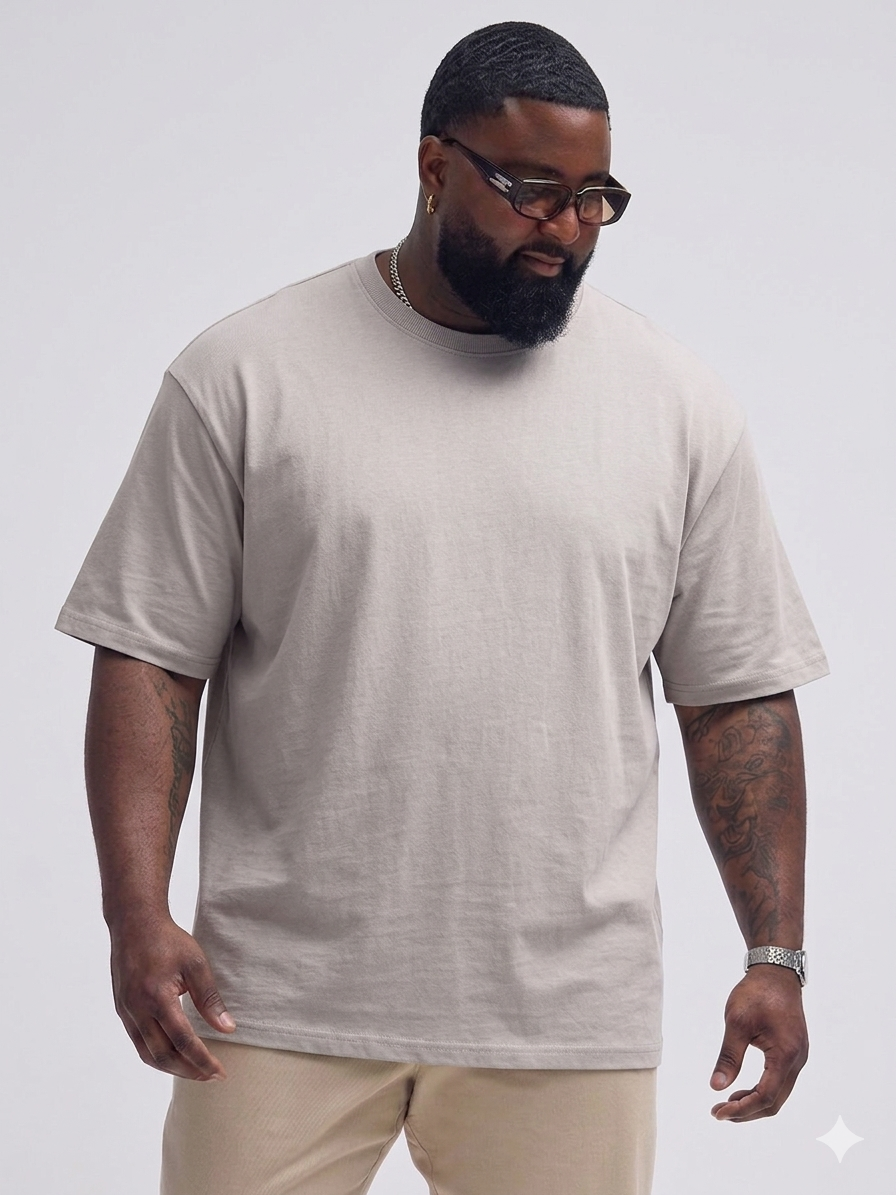 😍Big Size Plain Drop Shoulder Tees (3XL–5XL)
