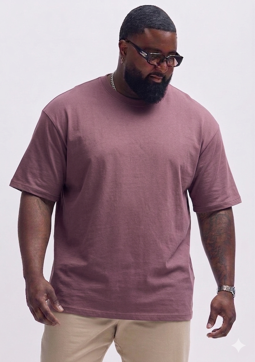 😍Big Size Plain Drop Shoulder Tees (3XL–5XL)