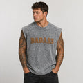 Oversized Tank- Acid Wash Badass Print.