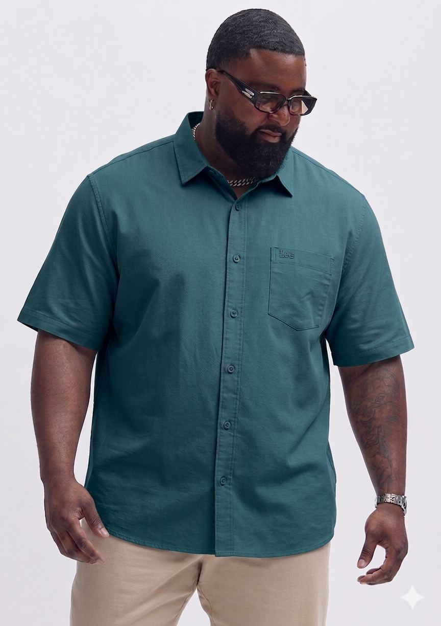 Cotton Half Sleeve Shirt (3XL–5XL)