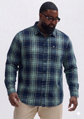 Indigo Checks Big Size Shirt (3XL–5XL) – Premium Comfort Fit 👌🏻
