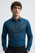 ✨ Satin Stone Designer Shirt for Men (M–2XL) | Premium Party Wear