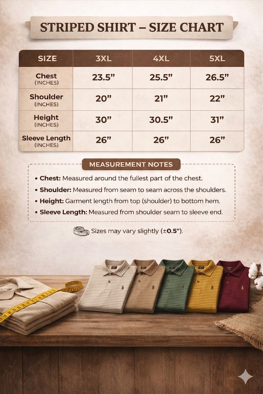 Cotton Linen Blend Full Sleeve Shirt for Men (3XL–5XL) | Big Size