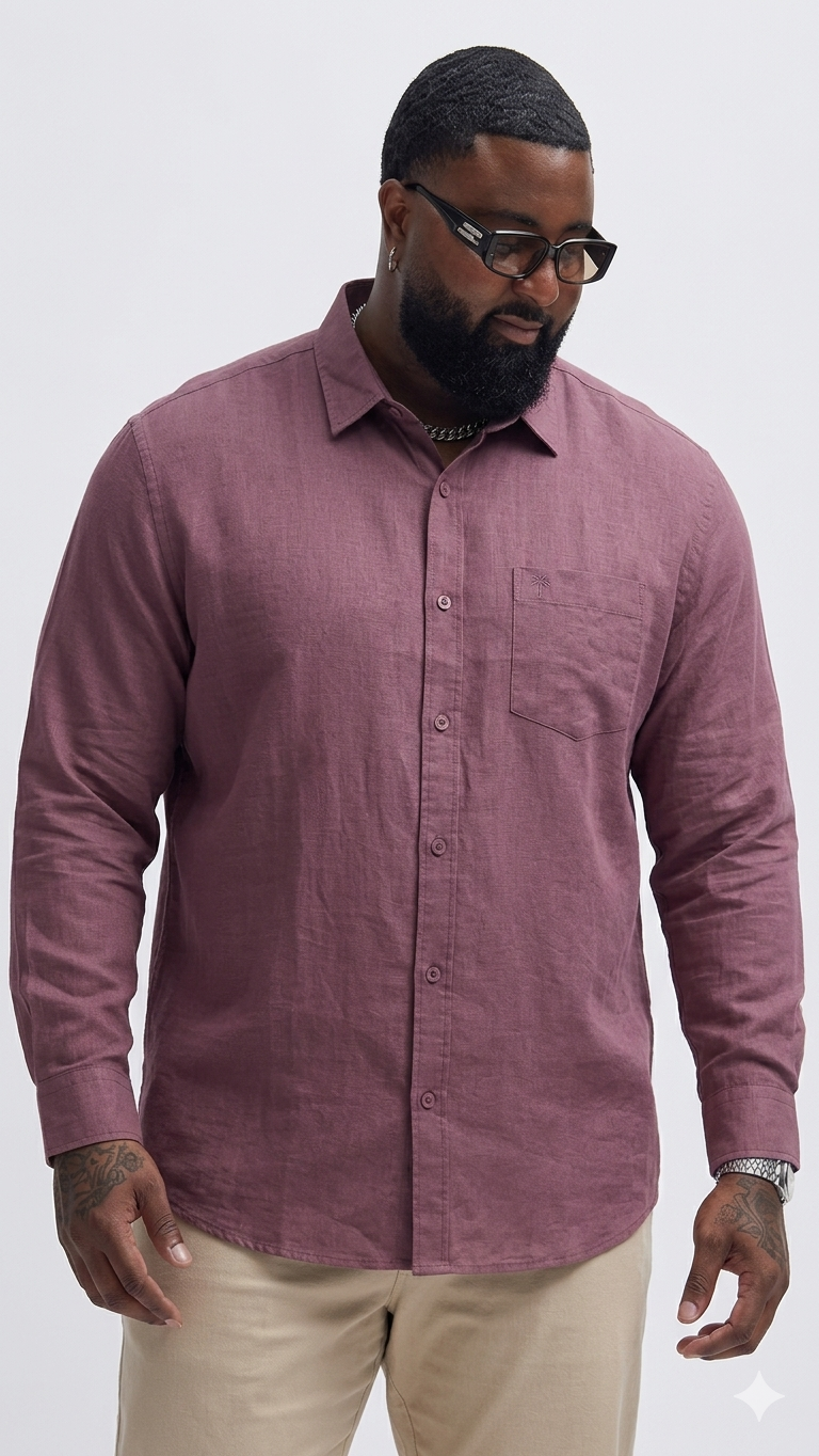 Big Size Plain Shirt (3XL–5XL)