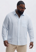 Cotton Linen Blend Full Sleeve Shirt for Men (3XL–5XL) | Big Size