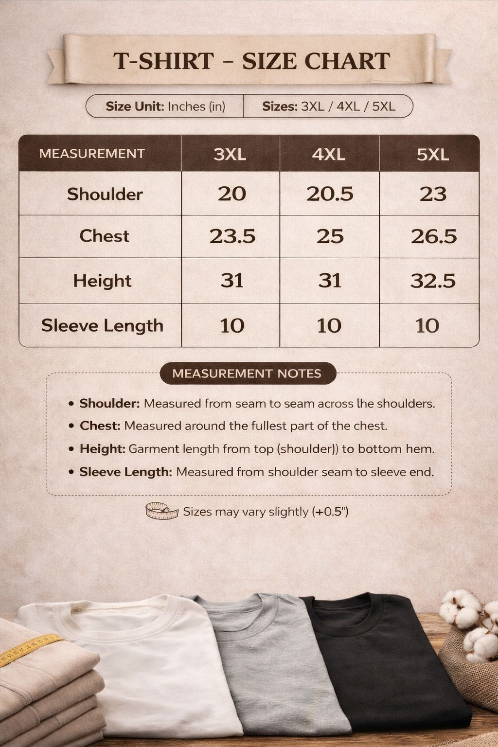 Collar Neck 3XL-6XL T-Shirt (Polo)