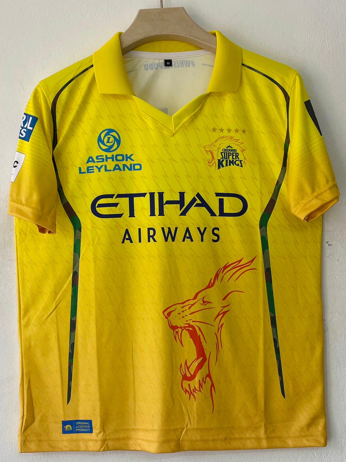 IPL MS DHONI Jersey M-2XL – Captain Cool Edition 🔥