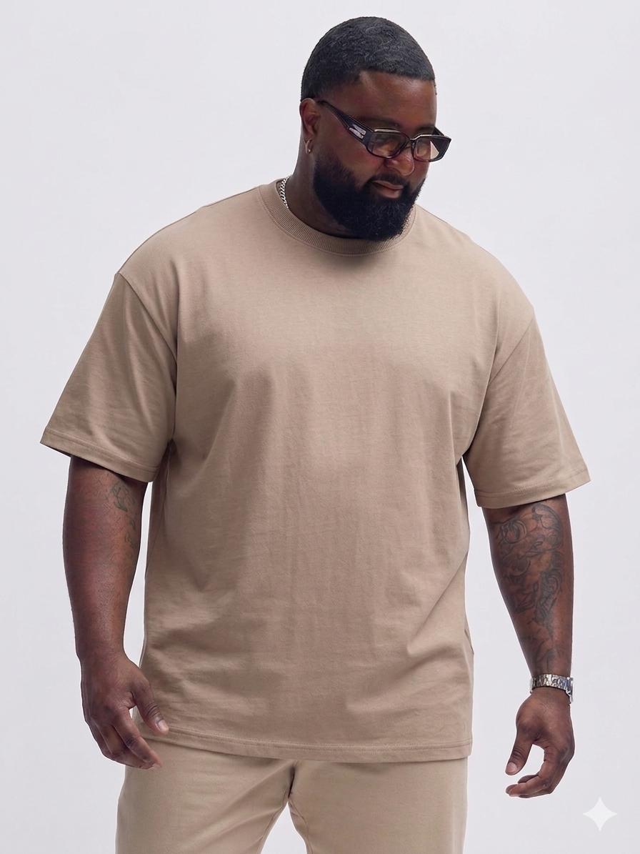 😍Big Size Plain Drop Shoulder Tees (3XL–5XL)