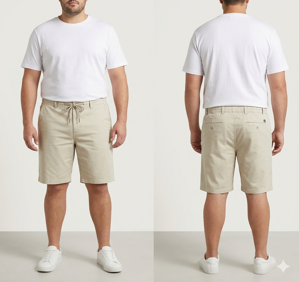 (38–54 Waist) Big Size Cotton Shorts