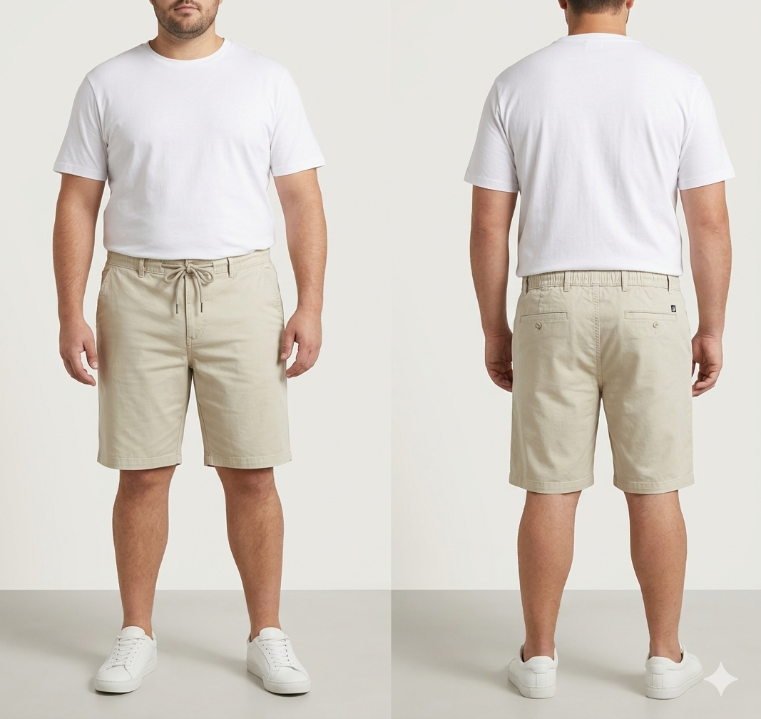 (38–54 Waist) Big Size Cotton Shorts