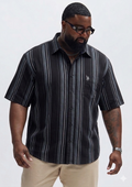(3XL–6XL) Half Sleeve Striped Shirt