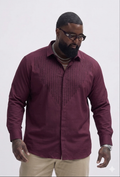 (3XL–5XL)✨ Satin Stone Wine Designer Shirt