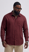 Big Size Plain Shirt Red (3XL–5XL)