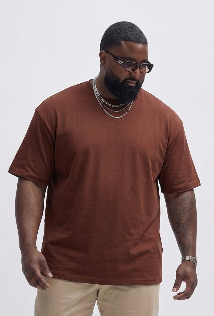 😍Big Size Plain Drop Shoulder Tees (3XL–5XL)